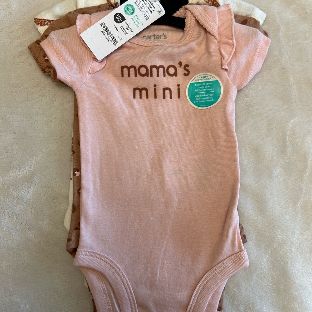 Carter's Mama's Mini Pink Baby Onesie